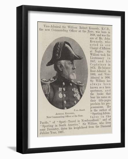 Admiral Kennedy, New Commanding Officer at the Nore-null-Framed Giclee Print