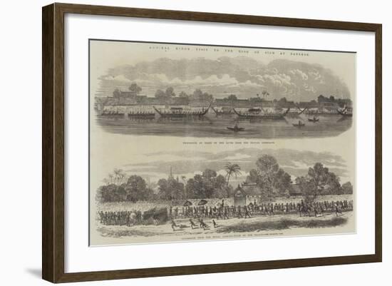 Admiral King's Visit to the King of Siam at Bangkok-null-Framed Giclee Print