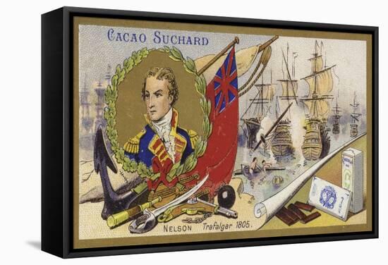 Admiral Lord Nelson and the Battle of Trafalgar, 1805-null-Framed Stretched Canvas