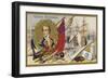 Admiral Lord Nelson and the Battle of Trafalgar, 1805-null-Framed Premium Giclee Print