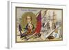 Admiral Lord Nelson and the Battle of Trafalgar, 1805-null-Framed Giclee Print