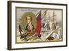 Admiral Lord Nelson and the Battle of Trafalgar, 1805-null-Framed Giclee Print