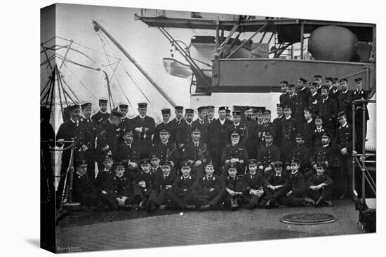 Admiral Lord Walter Kerr and His Officers on the Quarterdeck of His Flagship, HMS 'Majestic, 1896-Gregory & Co-Stretched Canvas