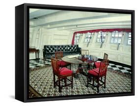 Admiral Nelson's Day Cabin in the H.M.S. Victory-null-Framed Stretched Canvas