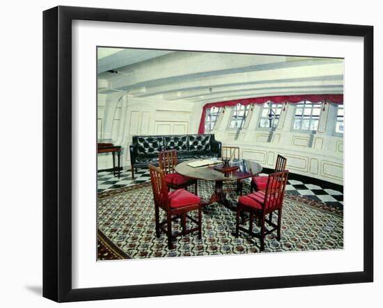 Admiral Nelson's Day Cabin in the H.M.S. Victory-null-Framed Photographic Print