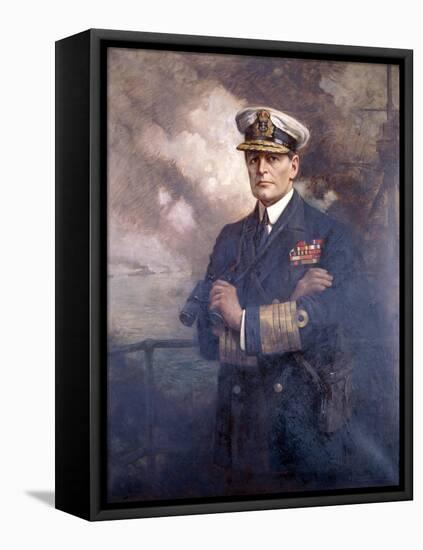 Admiral of the Fleet, the Earl Beatty, 1920-Albert Chevallier Tayler-Framed Stretched Canvas