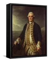 Admiral Richard Edwards (1715-1795), 1780 (Oil on Canvas)-Nathaniel Dance-Framed Stretched Canvas