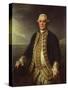 Admiral Richard Edwards (1715-1795), 1780 (Oil on Canvas)-Nathaniel Dance-Stretched Canvas