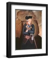 Admiral Richard Howe (Colour Litho)-John Singleton Copley-Framed Premium Giclee Print