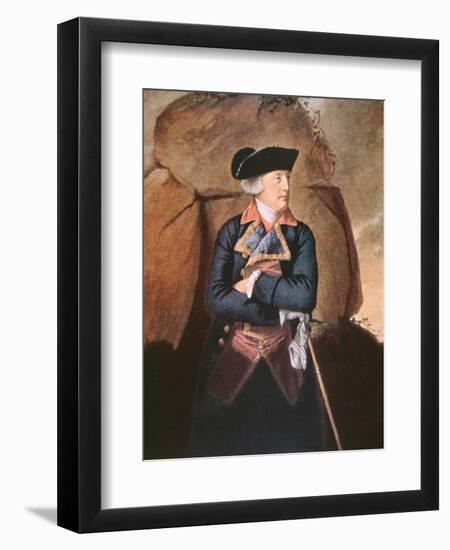 Admiral Richard Howe (Colour Litho)-John Singleton Copley-Framed Premium Giclee Print