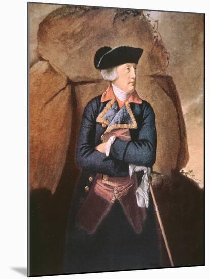 Admiral Richard Howe (Colour Litho)-John Singleton Copley-Mounted Giclee Print