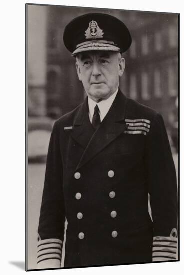 Admiral Sir Dudley Pound-null-Mounted Photographic Print