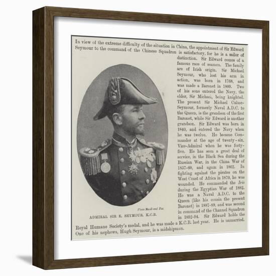 Admiral Sir E Seymour-null-Framed Giclee Print