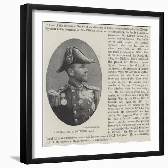 Admiral Sir E Seymour-null-Framed Giclee Print