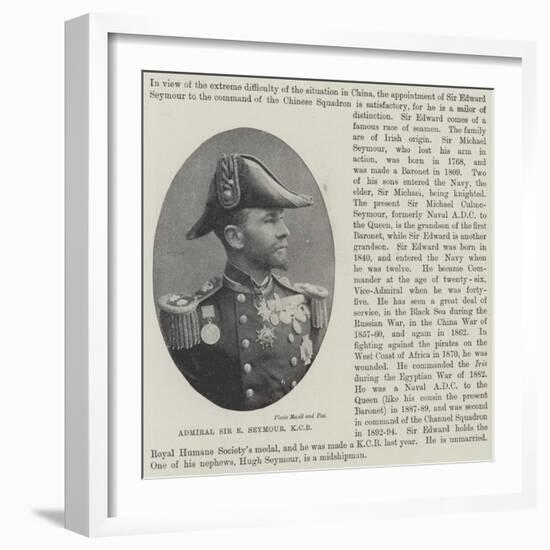 Admiral Sir E Seymour-null-Framed Giclee Print