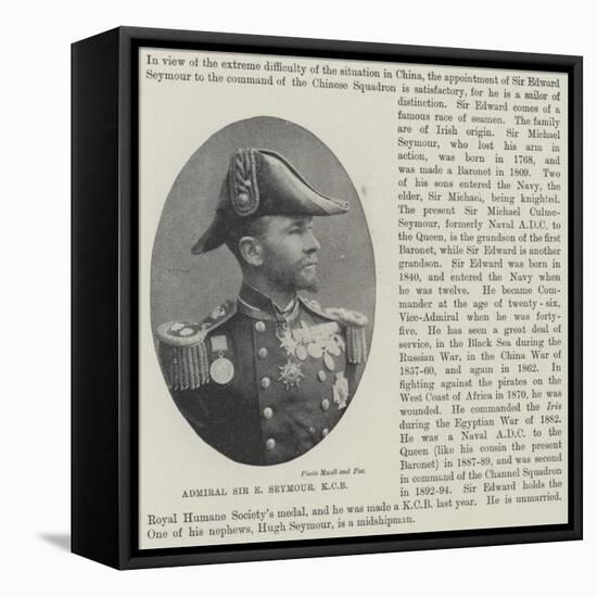 Admiral Sir E Seymour-null-Framed Stretched Canvas