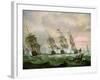 Admiral Sir Edward Hawke Defeating Admiral M. De Conflans in the Bay of Biscay-Thomas Luny-Framed Giclee Print