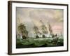 Admiral Sir Edward Hawke Defeating Admiral M. De Conflans in the Bay of Biscay-Thomas Luny-Framed Giclee Print