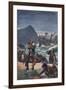 Admiral Sir George Summers Shipwrecked on Bermuda, 1609-null-Framed Giclee Print