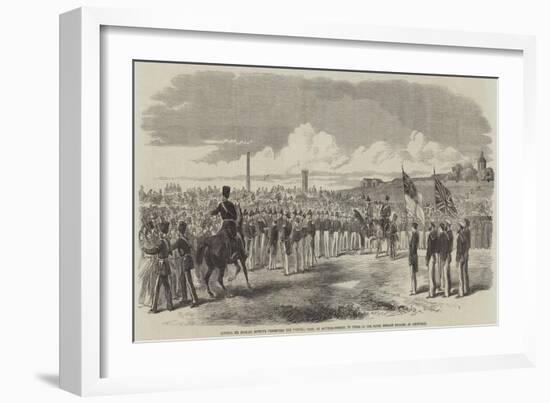 Admiral Sir Michael Seymour Presenting the Victoria Cross-null-Framed Giclee Print