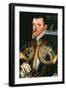 Admiral Sir Richard Hawkins (1532-1595), C.1590 (Oil on Panel)-English School-Framed Giclee Print