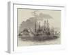 Admiral Sir W Parker Leaving Corfu, in The Howe, for Cephalonia-null-Framed Giclee Print