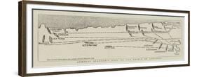 Admiral Stanton's Plan of the Battle of Santiago-null-Framed Premium Giclee Print