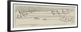 Admiral Stanton's Plan of the Battle of Santiago-null-Framed Premium Giclee Print