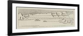 Admiral Stanton's Plan of the Battle of Santiago-null-Framed Giclee Print
