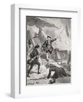 Admiral Suffren in the Indian Ocean During His Campaign Against the English in the 18th Century-null-Framed Giclee Print