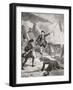 Admiral Suffren in the Indian Ocean During His Campaign Against the English in the 18th Century-null-Framed Giclee Print