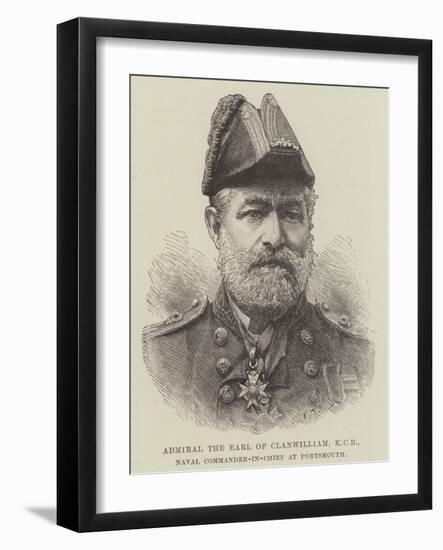 Admiral the Earl of Clanwilliam, Kcb, Naval Commander-In-Chief at Portsmouth-null-Framed Giclee Print