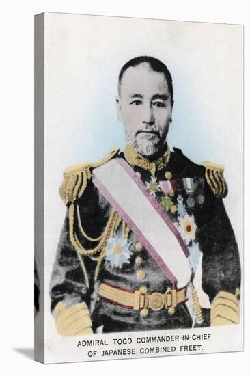 Admiral Togo, Commander-In-Chief of Japanese Combined Fleet, C1903-1905-null-Stretched Canvas