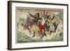 Admiral Villaret De Joyeuse on Board His Sinking Ship Vengeur Du Peuple-null-Framed Giclee Print