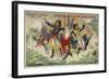 Admiral Villaret De Joyeuse on Board His Sinking Ship Vengeur Du Peuple-null-Framed Giclee Print