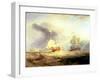 Admiral Von Trump's Barge at the Entrance of the Texel in 1645, C.1831-J. M. W. Turner-Framed Giclee Print