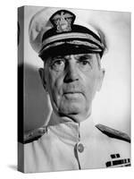 Admiral William D. Leahy, Wearing White Summer Navy Uniform and Braided Cap-Myron Davis-Stretched Canvas