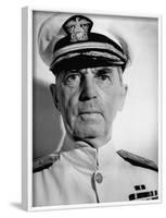 Admiral William D. Leahy, Wearing White Summer Navy Uniform and Braided Cap-Myron Davis-Framed Photographic Print