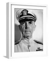 Admiral William D. Leahy, Wearing White Summer Navy Uniform and Braided Cap-Myron Davis-Framed Photographic Print