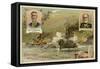 Admirals William Sampson and Pascual Cervera-null-Framed Stretched Canvas