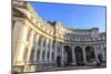 Admiralty Arch with traffic leaving The Mall and Union Flag flying, late autumn sun, London, Englan-Eleanor Scriven-Mounted Photographic Print