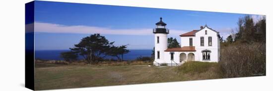 Admiralty Head Lighthouse, Admiralty Inlet, Fort Casey State Park, Whidbey Island, Washington, USA-null-Stretched Canvas