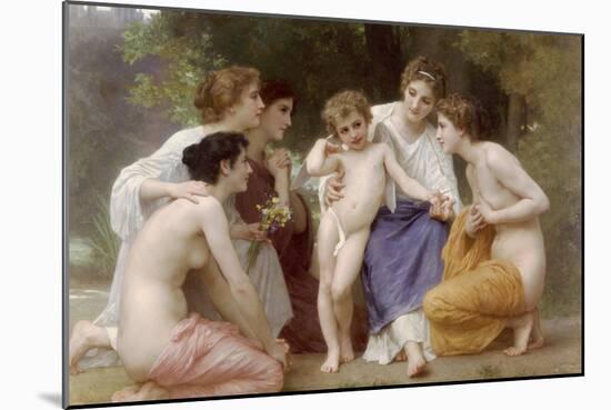 Admiration-William Adolphe Bouguereau-Mounted Art Print