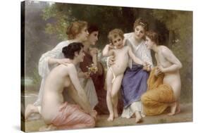 Admiration-William Adolphe Bouguereau-Stretched Canvas