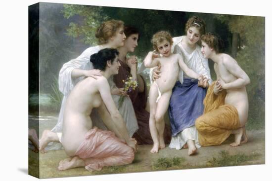 Admiration-William Adolphe Bouguereau-Stretched Canvas
