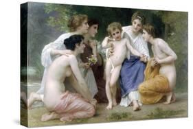 Admiration-William Adolphe Bouguereau-Stretched Canvas