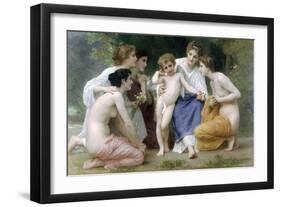 Admiration-William Adolphe Bouguereau-Framed Art Print