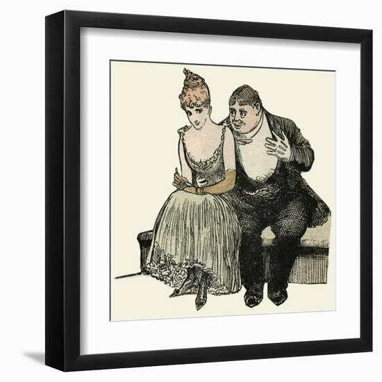 Admirer 1884-null-Framed Art Print
