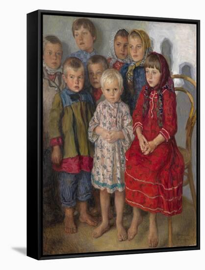 Admissions Day-Nikolai Petrovich Bogdanov-Belsky-Framed Stretched Canvas