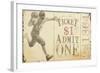Admit One Football-null-Framed Giclee Print